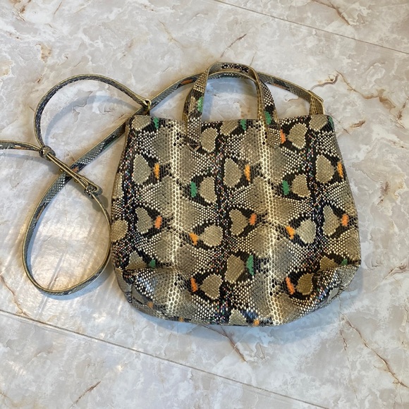 Madewell | The zip top small transport crossbody snake embossed edition - Picture 2 of 8